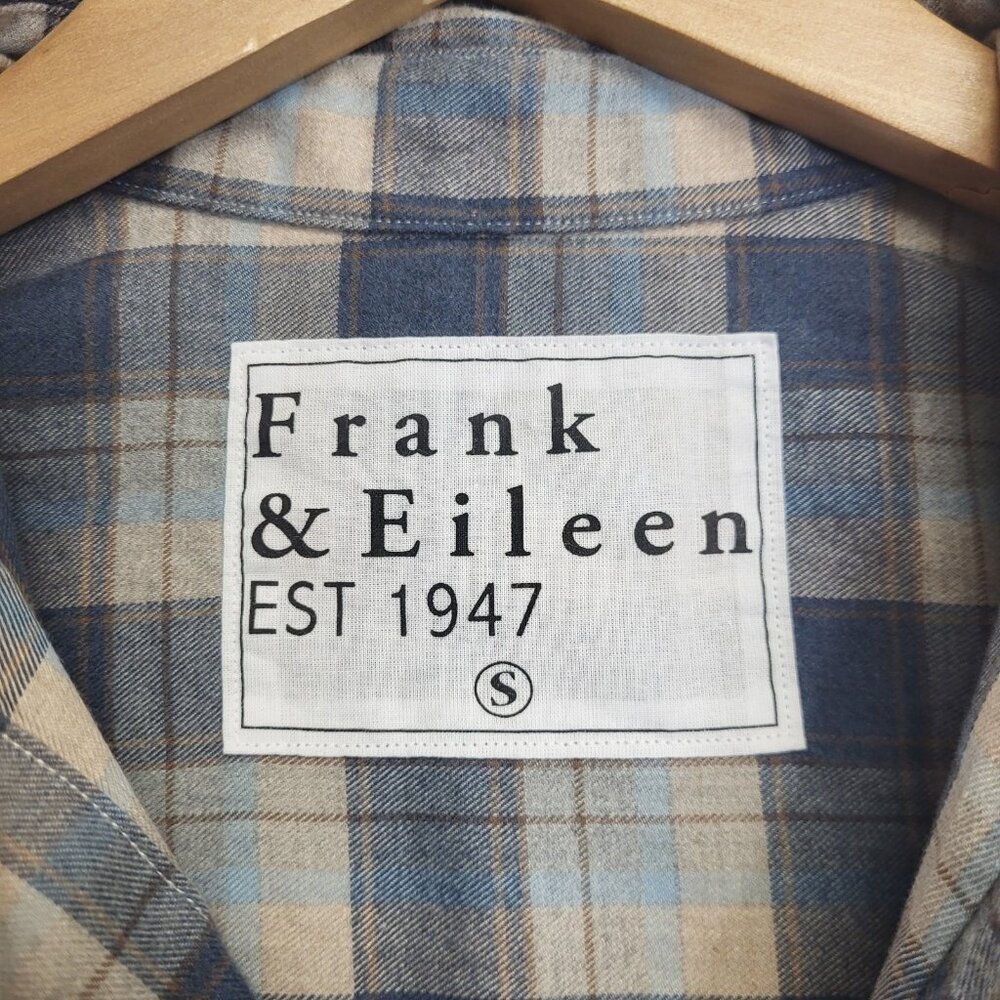 Frank & Eileen Shirley Plaid Oversized Button-Up Shirt Womens Size Small - Picture 7 of 10